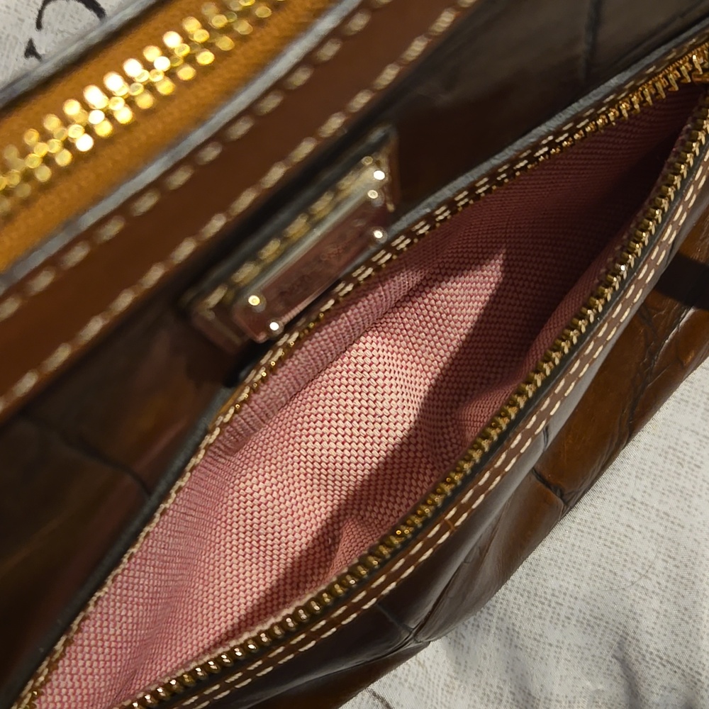 Dooney & Bourke Leather Shoulder Bag - Picture 5 of 16